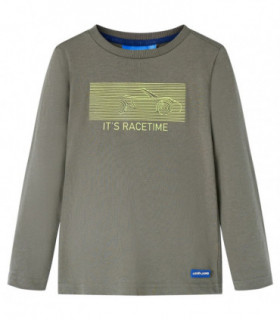 Kids' T-shirt with Long Sleeves Khaki 116