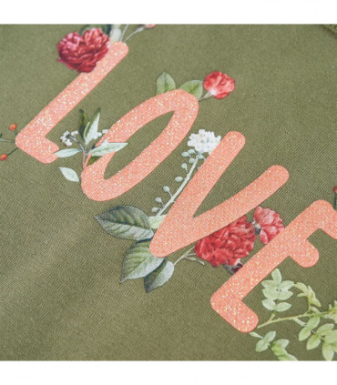 Kids' T-shirt with Long Sleeves Khaki 116