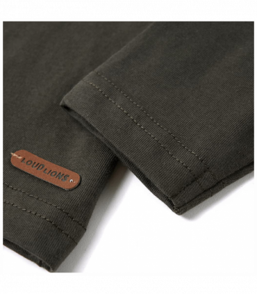 Kids' T-shirt with Long Sleeves Khaki 116