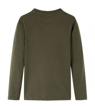 Kids' T-shirt with Long Sleeves Khaki 128