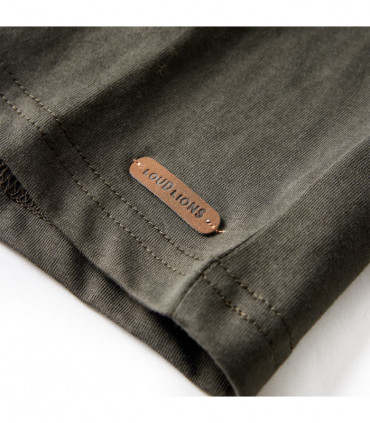 Kids' T-shirt with Long Sleeves Khaki 128