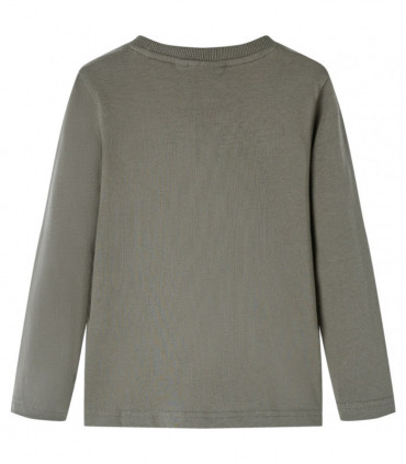 Kids' T-shirt with Long Sleeves Khaki 92