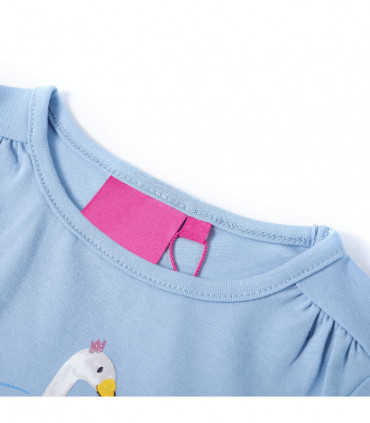 Kids' T-shirt with Long Sleeves Light Blue 104