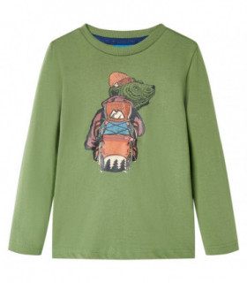 Kids' T-shirt with Long Sleeves Light Khaki 104