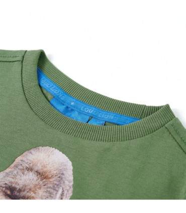 Kids' T-shirt with Long Sleeves Light Khaki 104