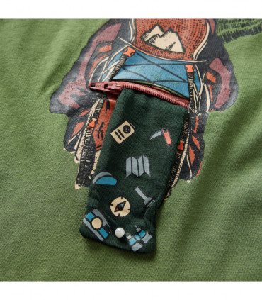 Kids' T-shirt with Long Sleeves Light Khaki 116