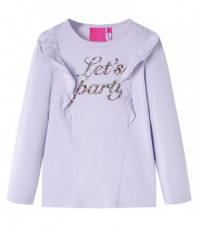 Kids' T-shirt with Long Sleeves Light Lilac 128