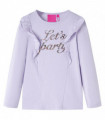Kids' T-shirt with Long Sleeves Light Lilac 128