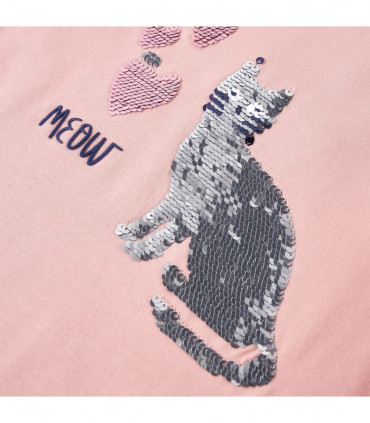 Kids' T-shirt with Long Sleeves Light Pink 116