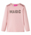 Kids' T-shirt with Long Sleeves Light Pink 116