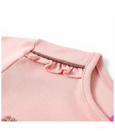 Kids' T-shirt with Long Sleeves Light Pink 116
