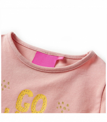 Kids' T-shirt with Long Sleeves Light Pink 128