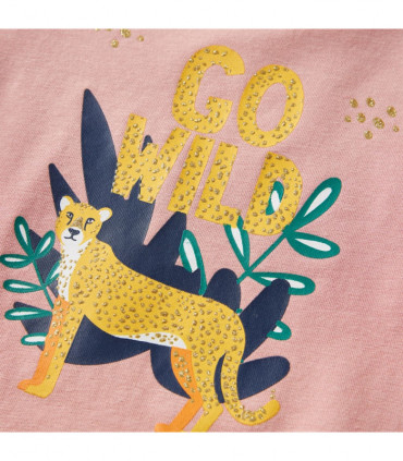 Kids' T-shirt with Long Sleeves Light Pink 140