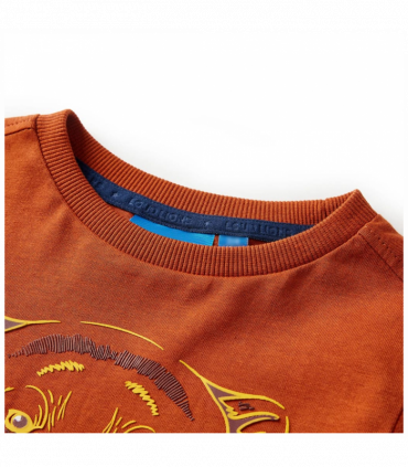 Kids' T-shirt with Long Sleeves Light Rust 104