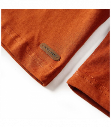Kids' T-shirt with Long Sleeves Light Rust 104
