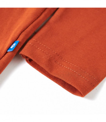 Kids' T-shirt with Long Sleeves Light Rust 104