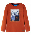 Kids' T-shirt with Long Sleeves Light Rust 104