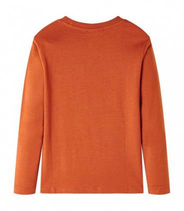 Kids' T-shirt with Long Sleeves Light Rust 116