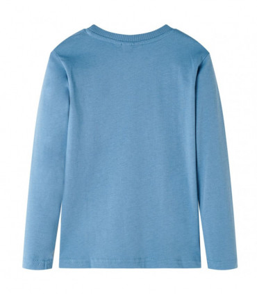 Kids' T-shirt with Long Sleeves Medium Blue 92