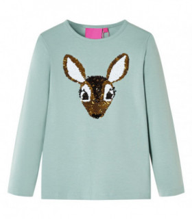 Kids' T-shirt with Long Sleeves Medium Mint 128