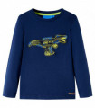 Kids' T-shirt with Long Sleeves Navy 104