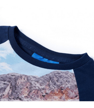 Kids' T-shirt with Long Sleeves Navy 104