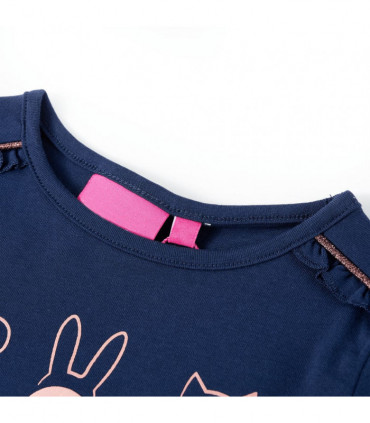 Kids' T-shirt with Long Sleeves Navy 116