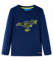 Kids' T-shirt with Long Sleeves Navy 116