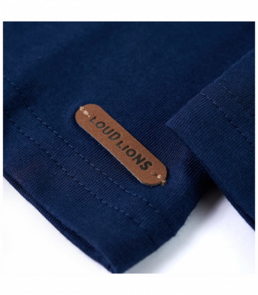 Kids' T-shirt with Long Sleeves Navy 116