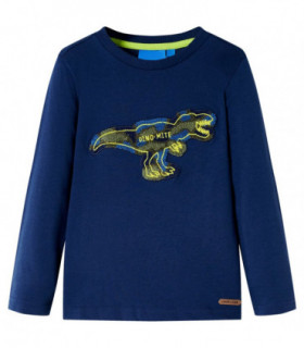 Kids' T-shirt with Long Sleeves Navy 128