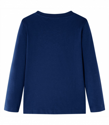 Kids' T-shirt with Long Sleeves Navy 128