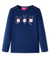 Kids' T-shirt with Long Sleeves Navy 140