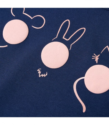 Kids' T-shirt with Long Sleeves Navy 140