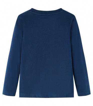 Kids' T-shirt with Long Sleeves Navy Blue 104
