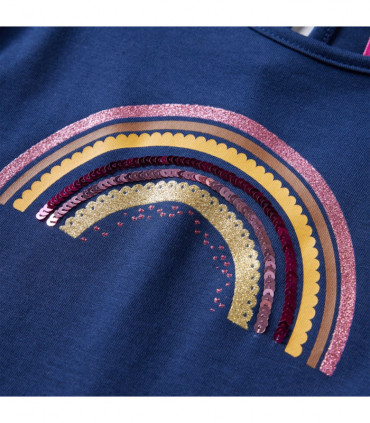 Kids' T-shirt with Long Sleeves Navy Blue 104