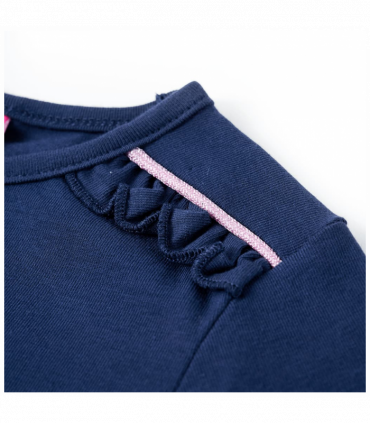 Kids' T-shirt with Long Sleeves Navy Blue 104