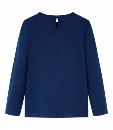 Kids' T-shirt with Long Sleeves Navy Blue 104