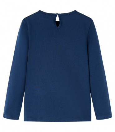 Kids' T-shirt with Long Sleeves Navy Blue 116