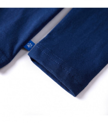 Kids' T-shirt with Long Sleeves Navy Blue 116