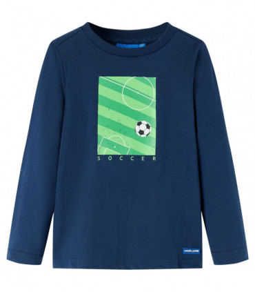 Kids' T-shirt with Long Sleeves Navy Blue 116