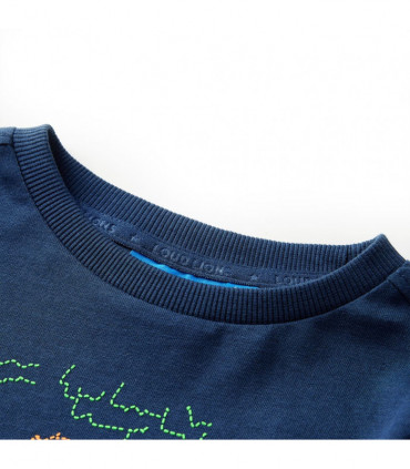 Kids' T-shirt with Long Sleeves Navy Blue 116