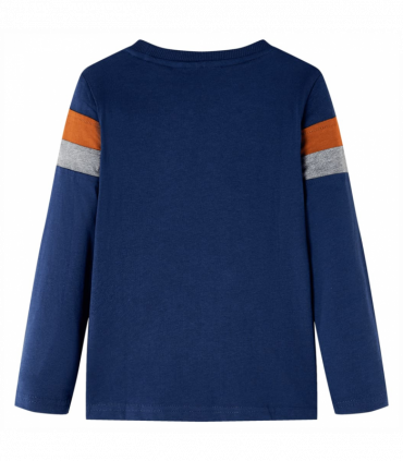 Kids' T-shirt with Long Sleeves Navy Blue 116