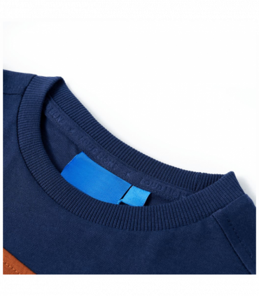 Kids' T-shirt with Long Sleeves Navy Blue 116