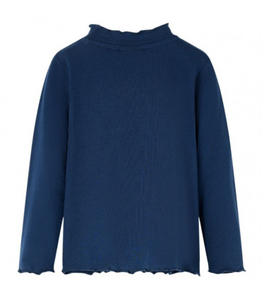 Kids' T-shirt with Long Sleeves Navy Blue 128