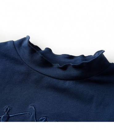 Kids' T-shirt with Long Sleeves Navy Blue 128