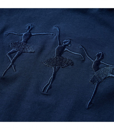 Kids' T-shirt with Long Sleeves Navy Blue 128