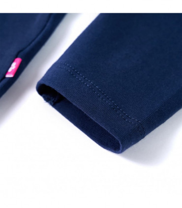 Kids' T-shirt with Long Sleeves Navy Blue 128