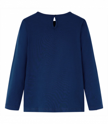 Kids' T-shirt with Long Sleeves Navy Blue 140