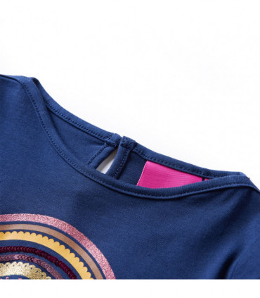 Kids' T-shirt with Long Sleeves Navy Blue 92
