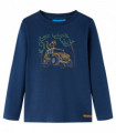 Kids' T-shirt with Long Sleeves Navy Blue 92